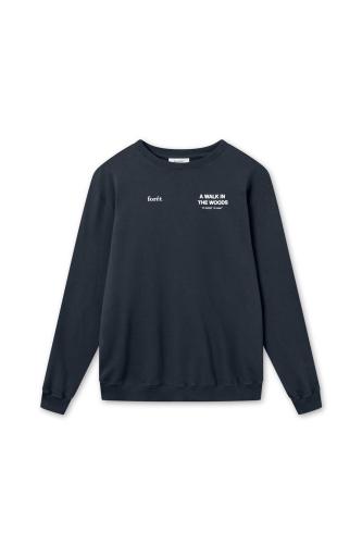 Forét ανδρική μπλούζα φούτερ με lettering - 2837 Μπλε Σκούρο XL